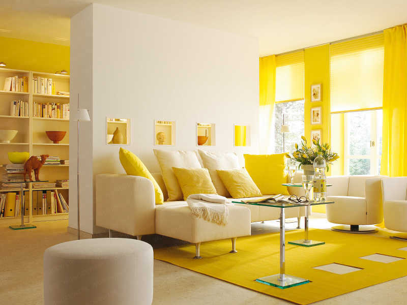 Idées déco : Associations de couleur avec du jaune